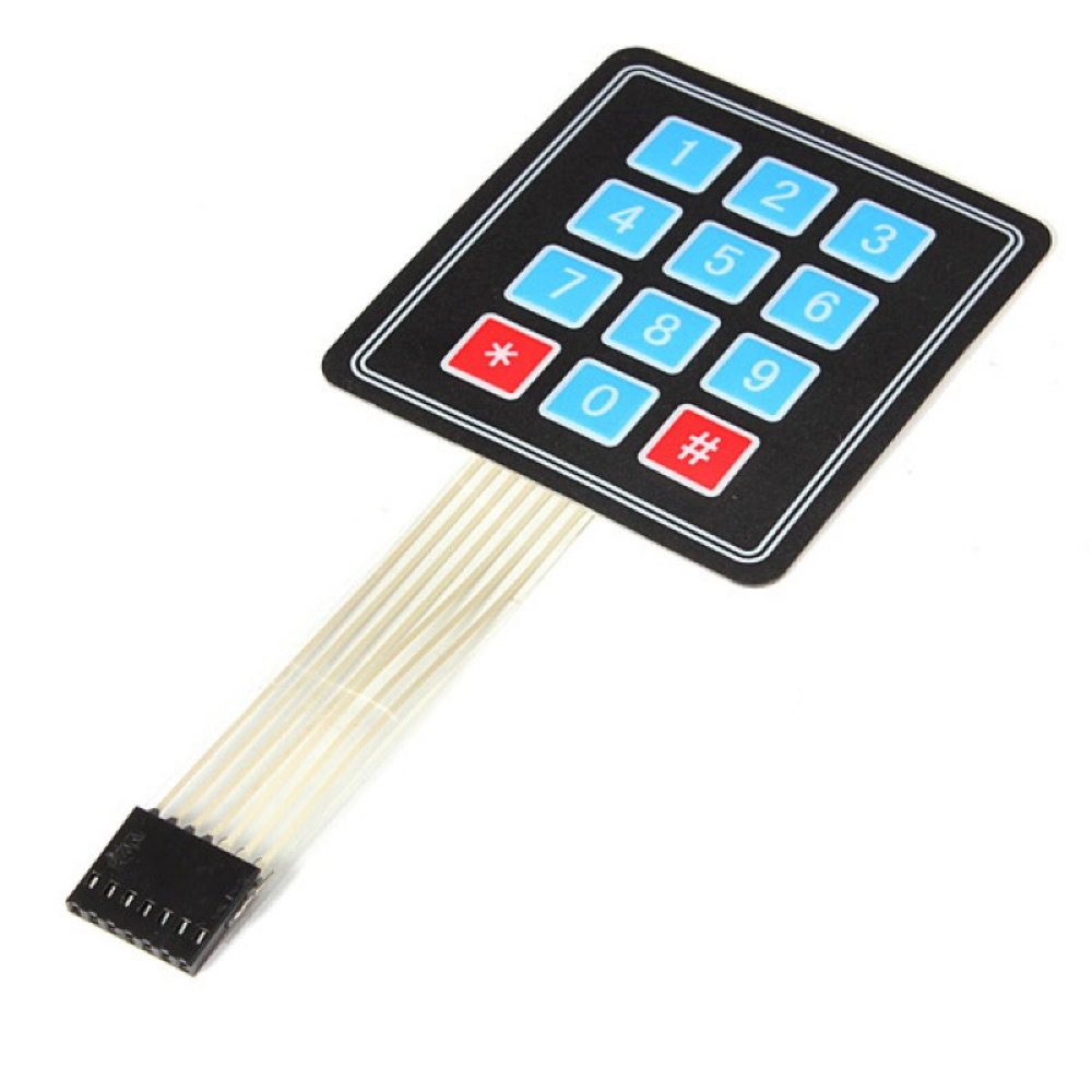 4 X 3 Flexible Matrix Keypad Membrane Switch Keyboard Button