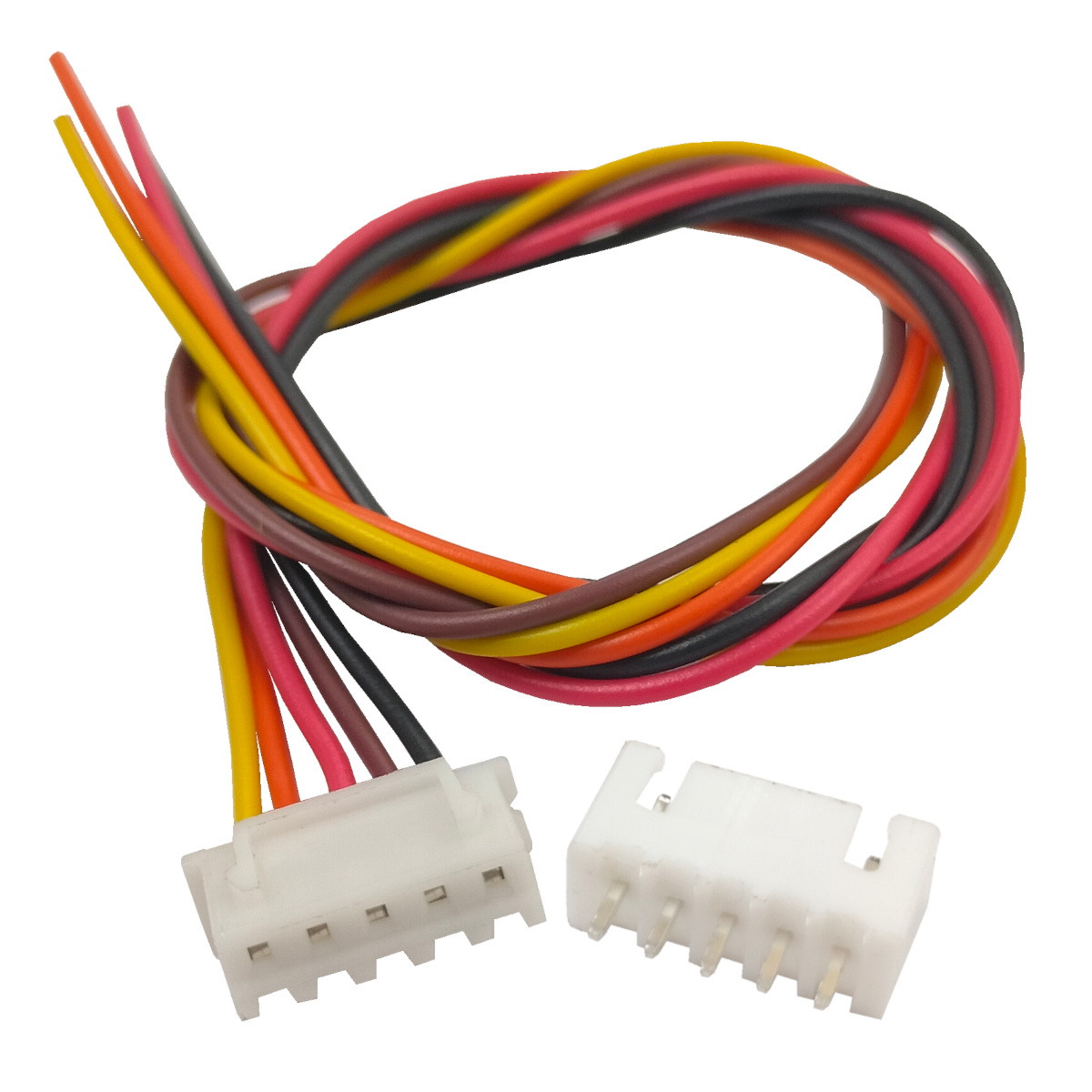 5-pin JST XH Polarised Connector 2.54mm pitch Male & Female with Wire