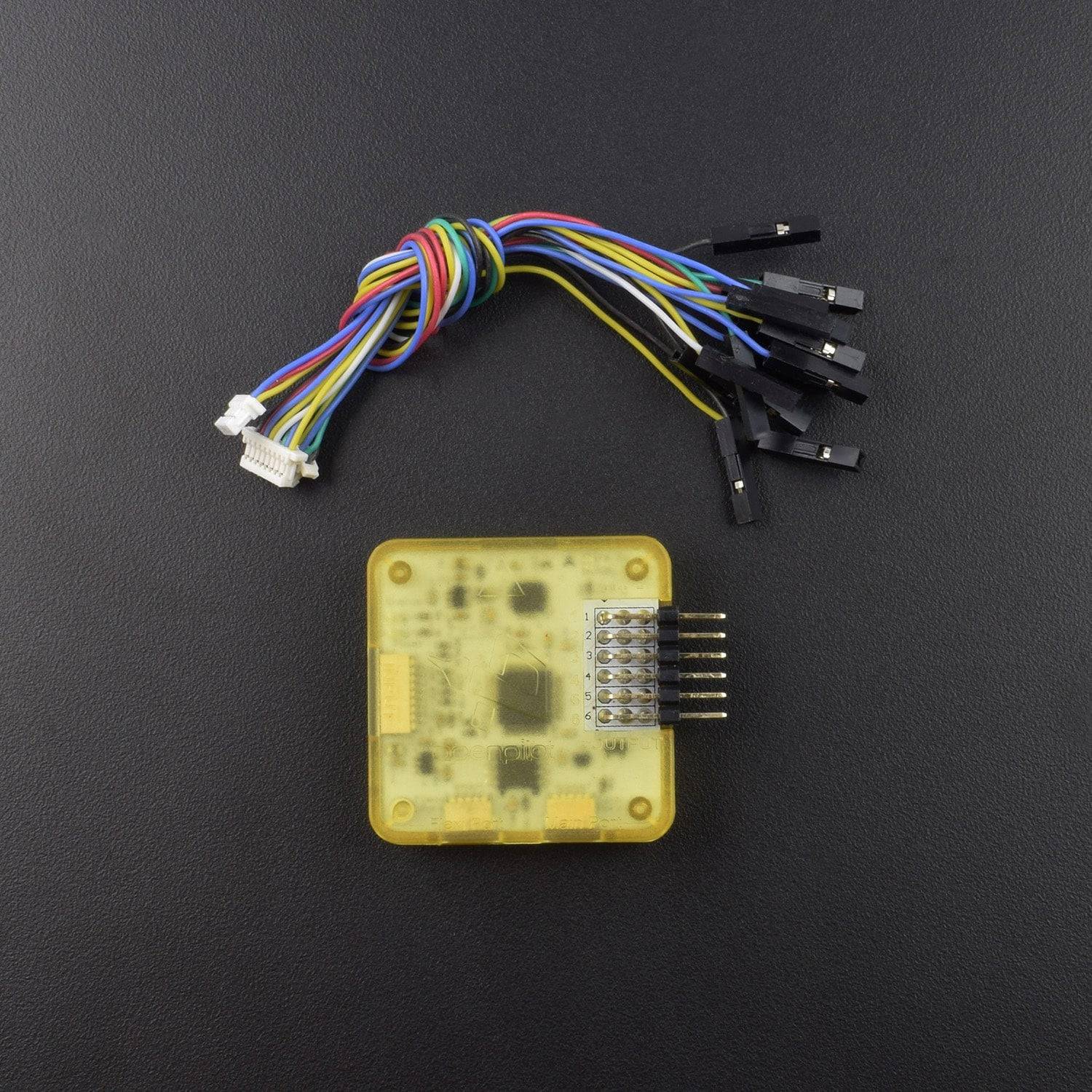 HORIZONTAL Bent Pin CC3D Open Source Flight Controller 32 Bits Processor for QAV250 FPV250 with Protect Yellow Box -QR005