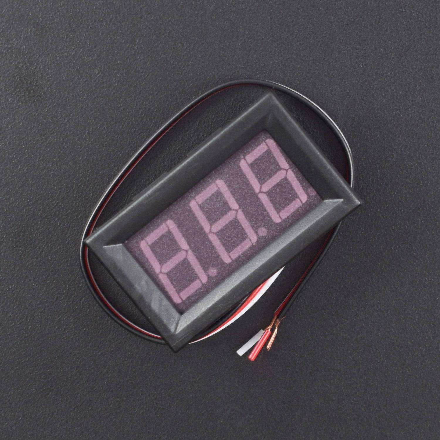 3 Wires Green Dc 0-30v LED Panel Digital Display Voltage Meter Voltmeter - RS447