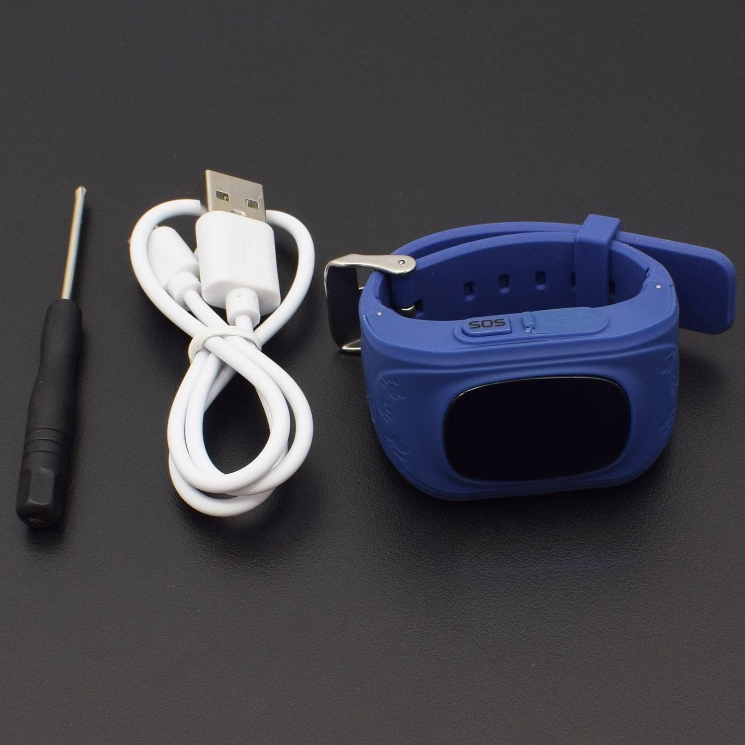Q50 GPS Tracker Watch Children SOS Smart Watch For Kid Safe Anti-Lost Monitor (DARK BLUE) - RS493