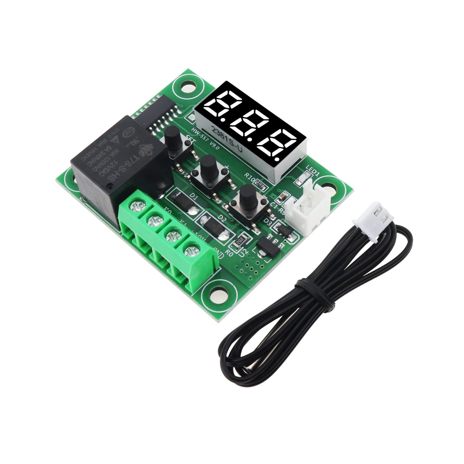 W1209 Digital Thermostat Temperature Controller Module 12V LED Display With Sensor - AA178