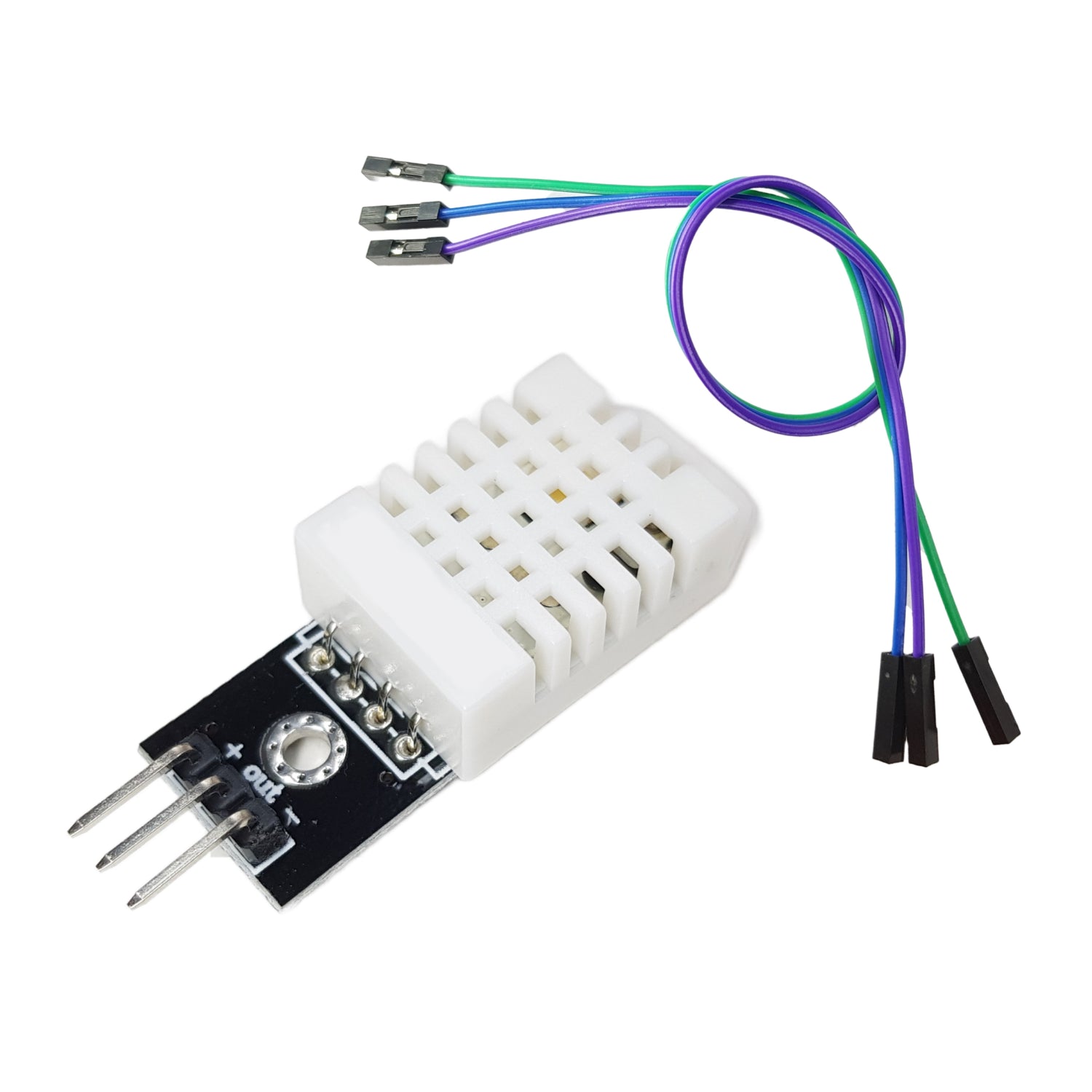 DHT22/AM2302 Digital Temperature And Humidity Sensor Module With Jumper Cables for Arduino - RS435