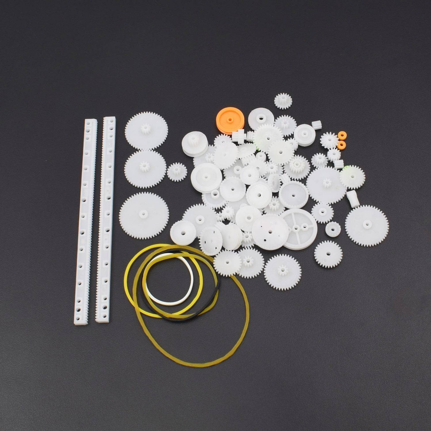 75PCS/lot Plastic Gear Rack Pulley Belt Worm Gear Single-and Double-gear 8-56 Teeth - RS441