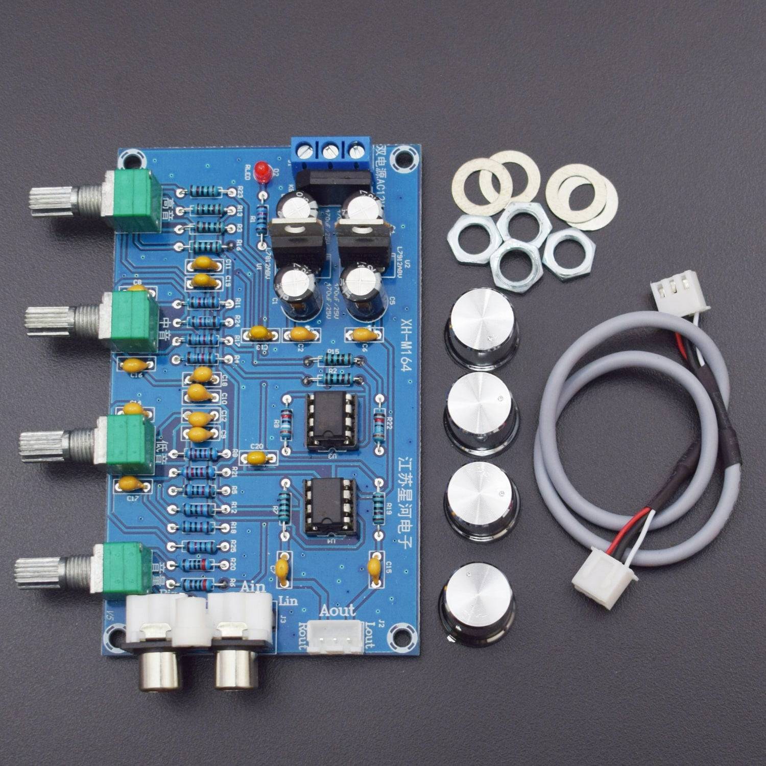 NE5532 Stereo Pre-amp Preamplifier Tone Board Audio 4 Channels Amplifier Board - RS1211