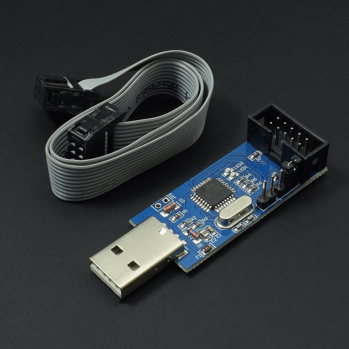 51 AVR ATMEGA8 Programmer USB ASP USB ISP 10 Pin USB Programmer 3.3V/5V with Cable - AA109