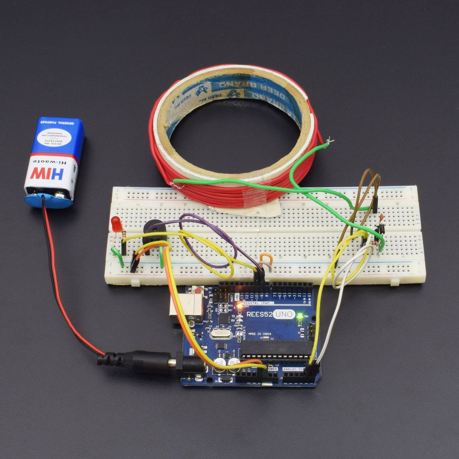 Make a Metal Detector with Basic Electronic Components interfacing with Arduino uno - KT777