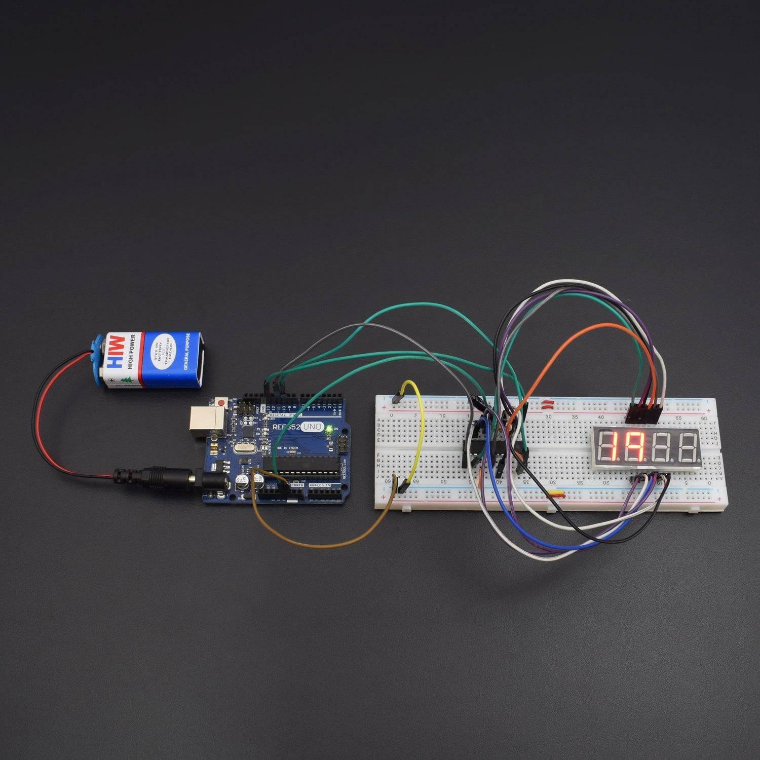 Display the Data on 4 Digit 7 Segment Display Using MAX7219 Chip Using Arduino Uno - KT927