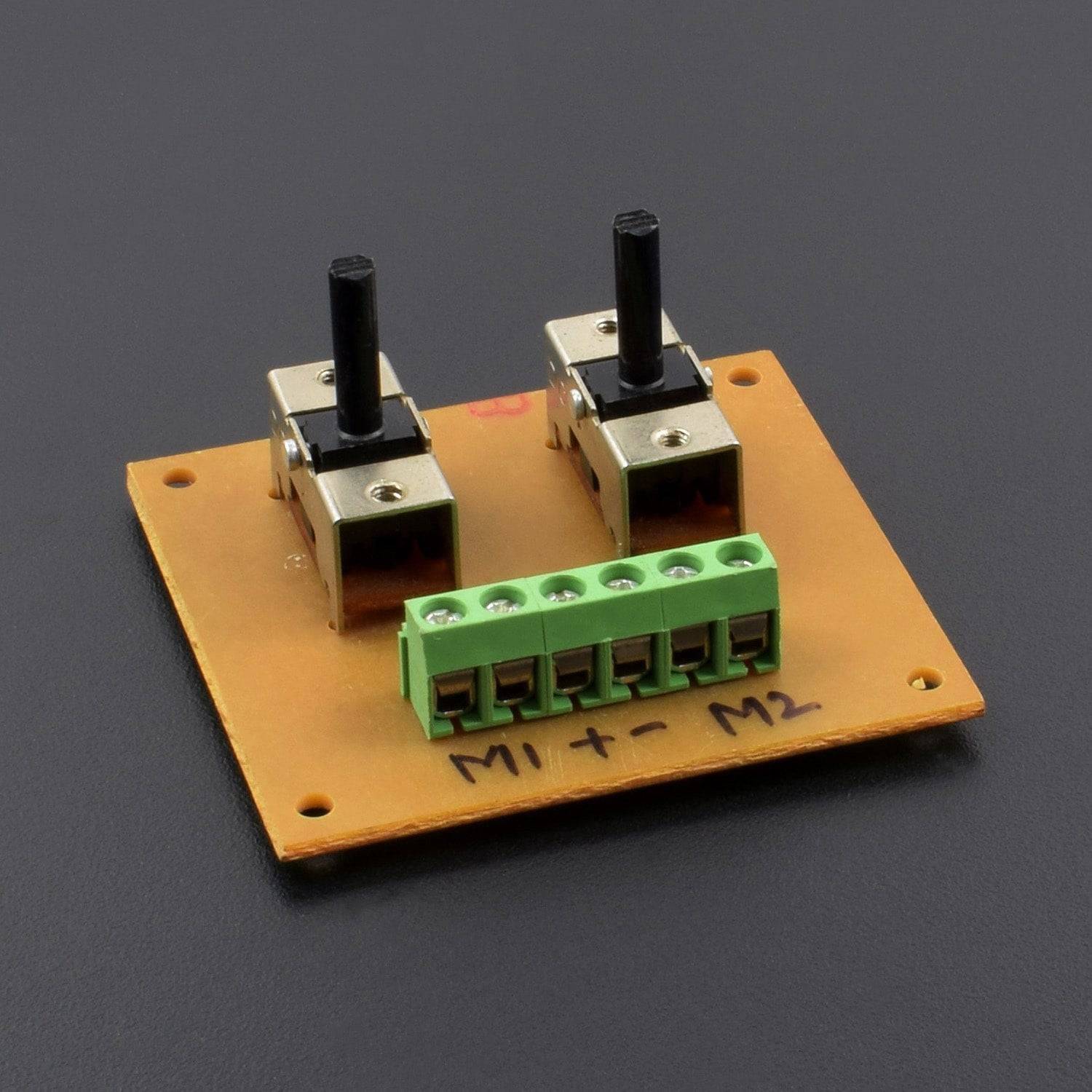 DPDT Switch Center Off Spring Loaded PCB Mount Module - ML028