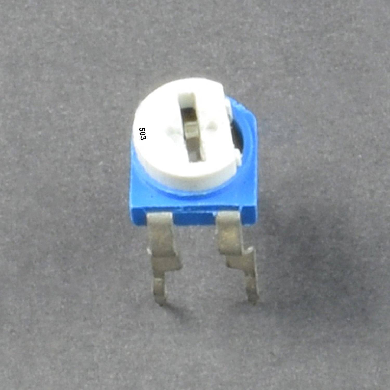 White Blue 50K ohm Variable Resistor 503 Potentiometer For Breadboard - RS560