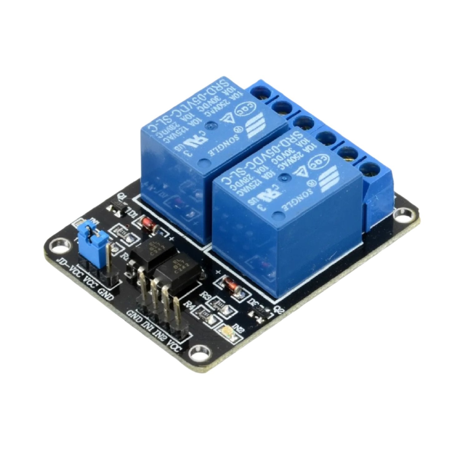 5V 2 Relay Channel Module With Optocoupler For Smart Home and IoT Projects - RC025