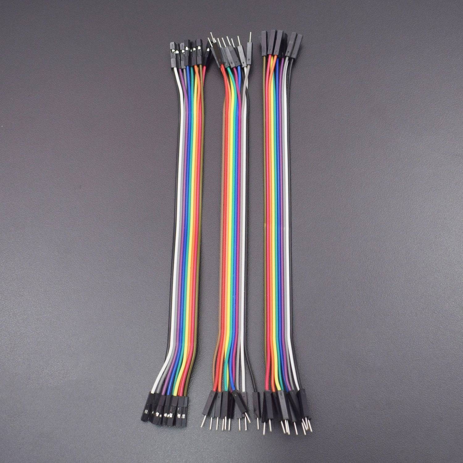 30 Pieces Jumper Wire Set, 10 Male to Male + 10 Female to Female + 10 Male to Female - LD994