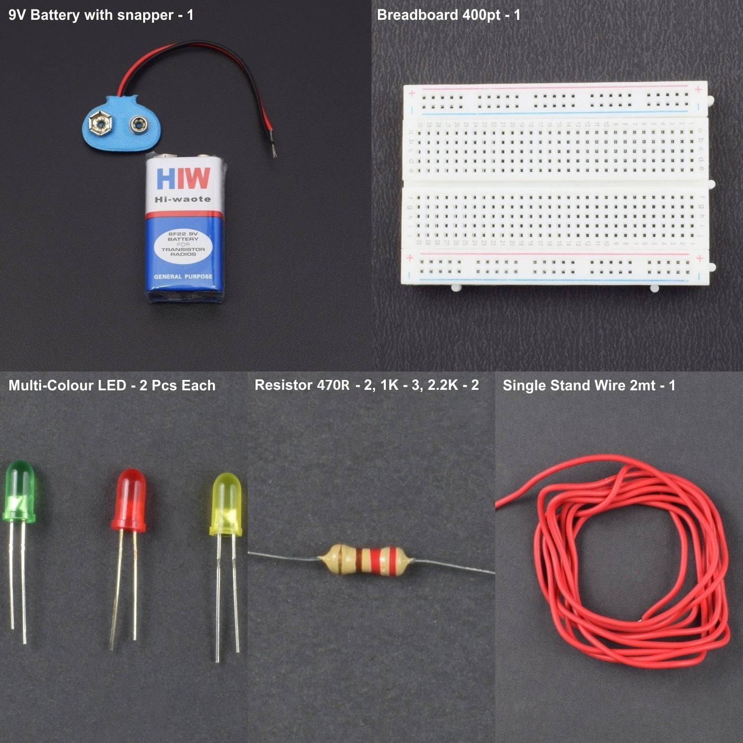 Make a battery level indicator using basic components -KT727