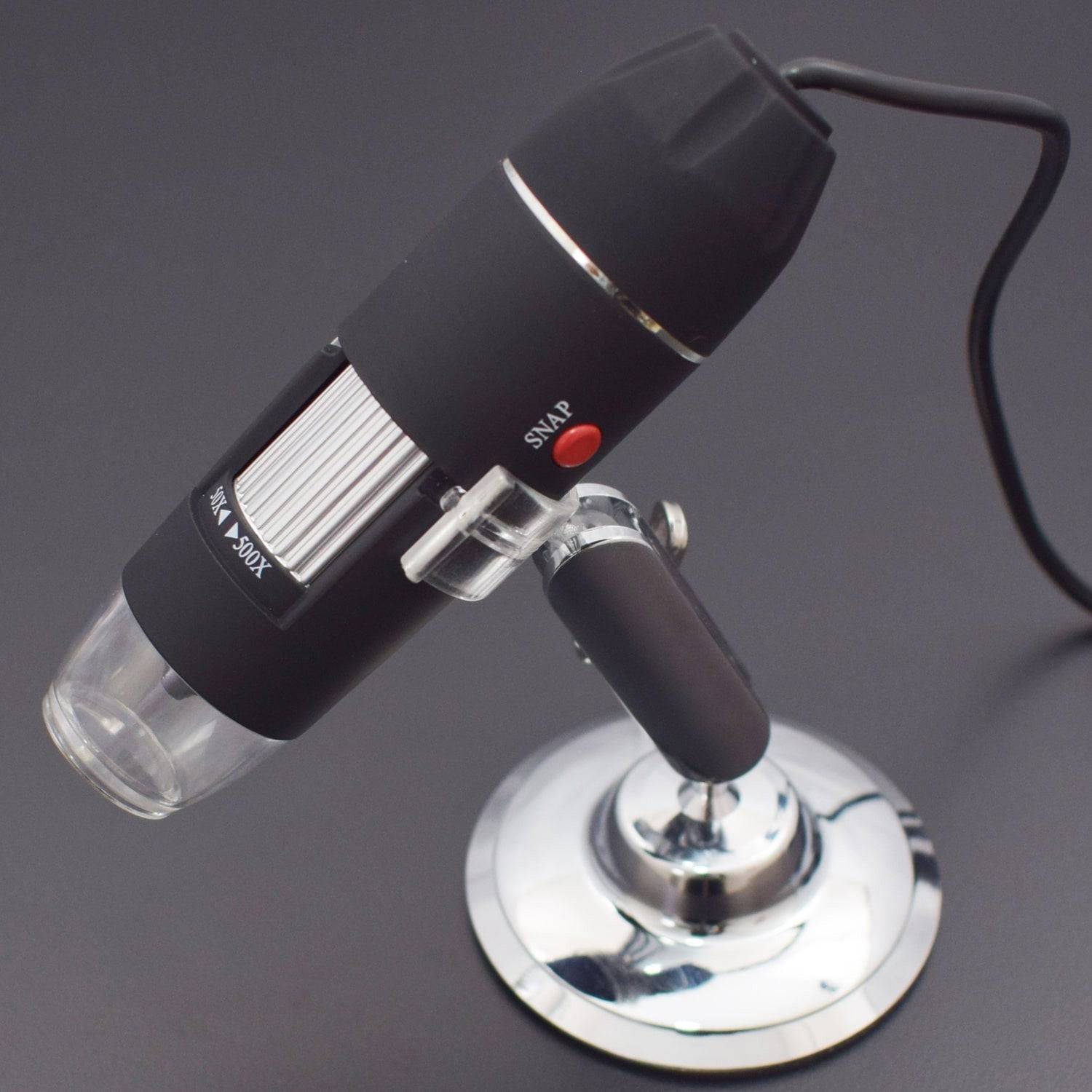 USB Microscope Camera Endoscope Magnifier Video Digital Electronic Mini Holder Repair Portable Stand Zoom 500 x 50x - RS481