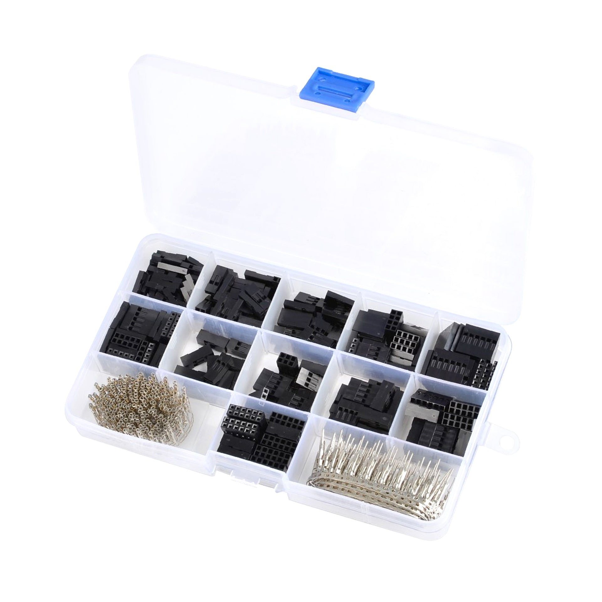 620Pcs 2.54mm Housing Connector Dupont Connector Male Female Crimp Pins Adaptor Assortment JST Connector Kit - RS1136/RS3906