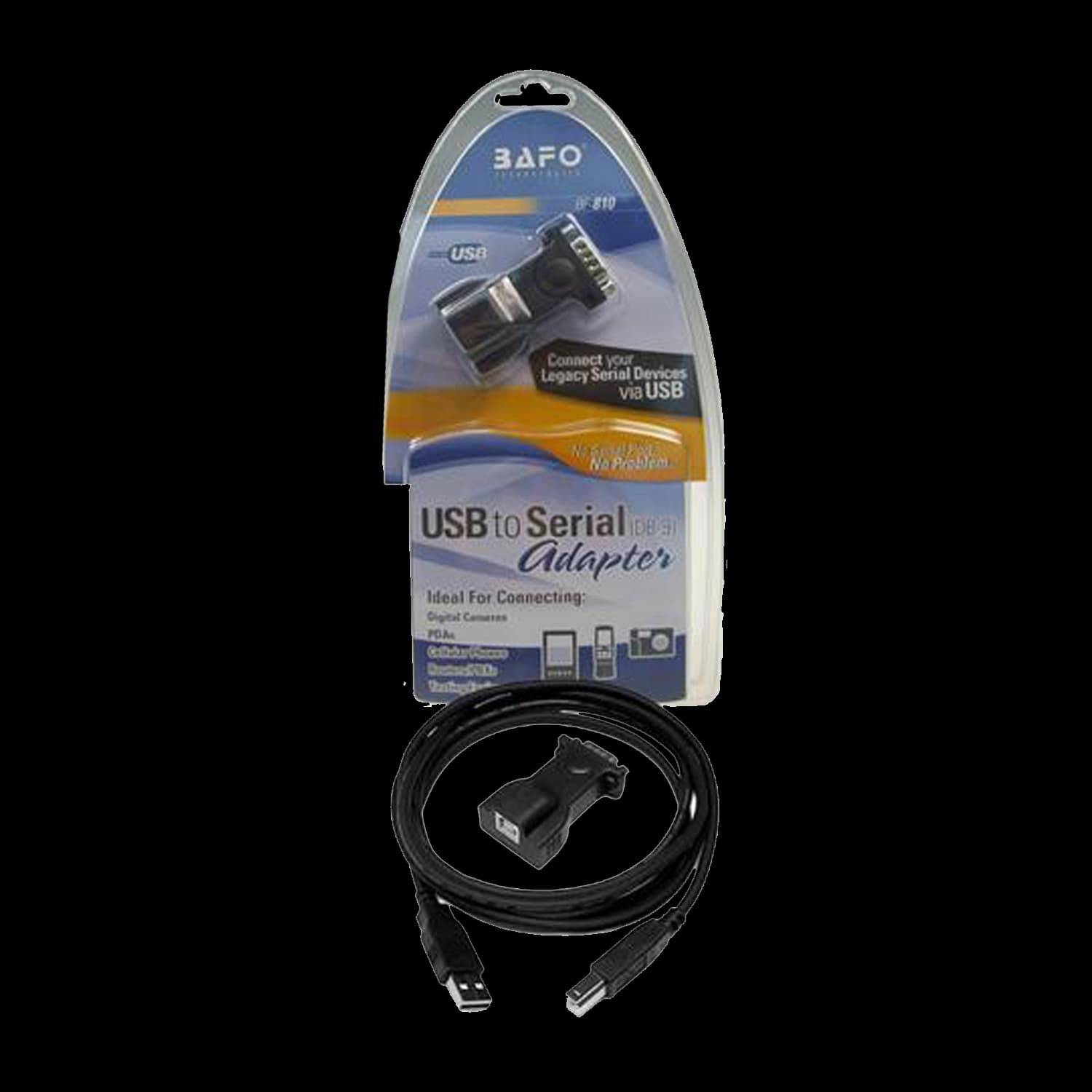 BAFO DB9 USB to Serial Cable BF-810 USB 2.0 to RS232 Serial RS-232 cable for Digital Camera-RS058