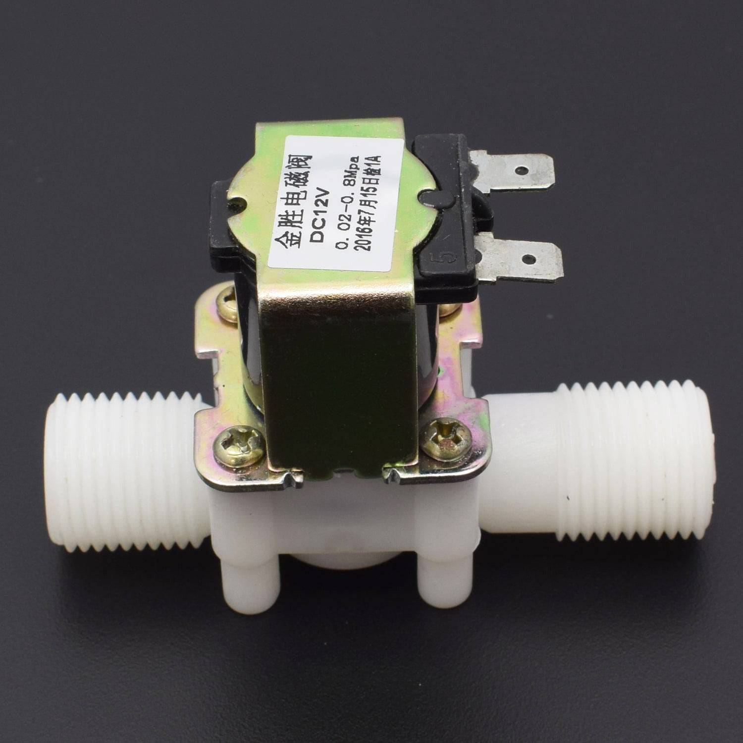 Electric Solenoid Valve 12V Magnetic DC N/C Water Air Inlet Flow Switch DC12V 5W - AB099