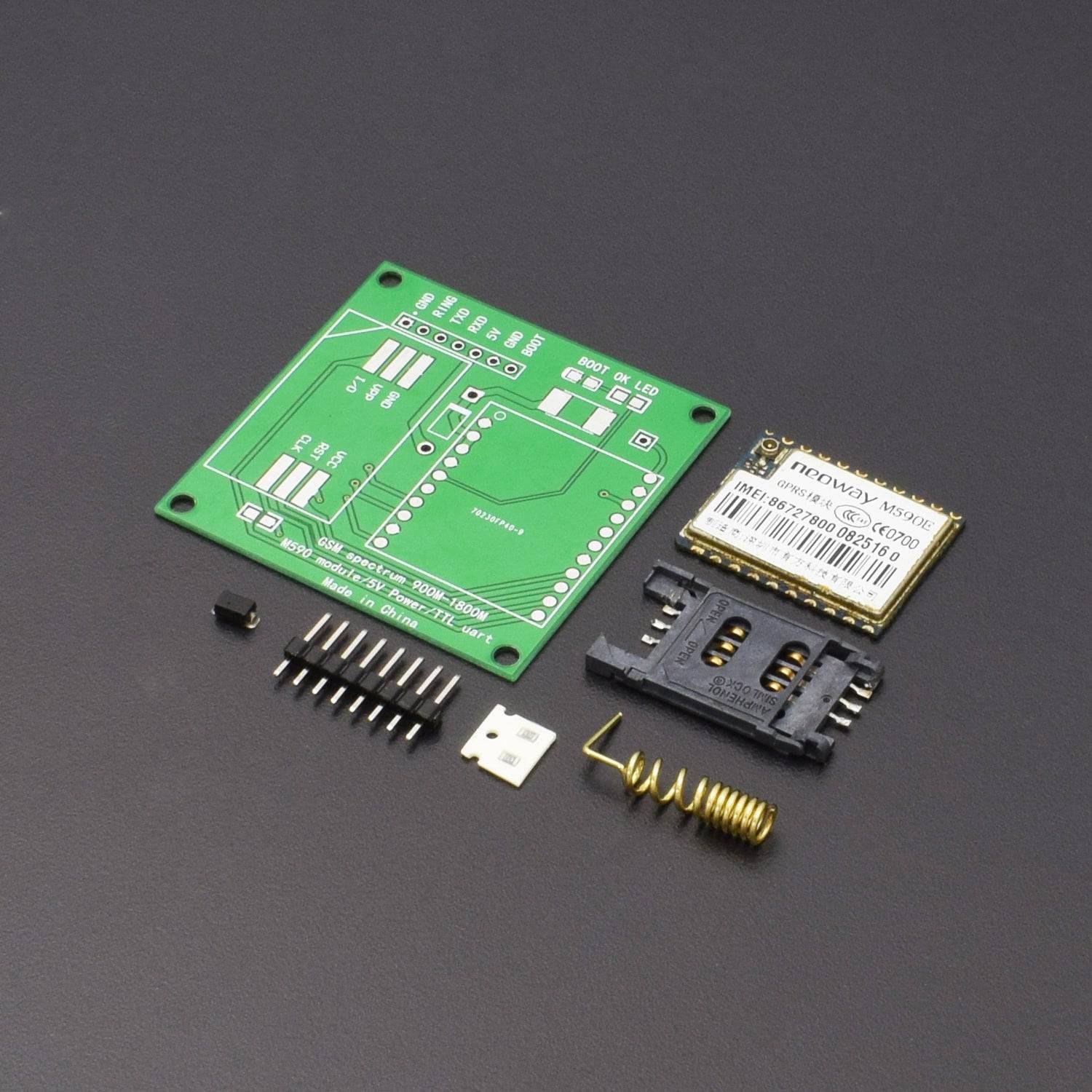 M590E GSM GPRS Module Board 900M-1800M Sms CPU MCU Test Message For Arduino DIY- RS408