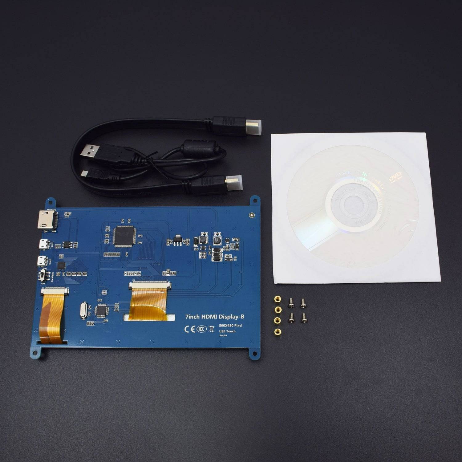 How to interface 7 inch Resistive Touch Screen LCD with Raspberry Pi 3 - KT840
