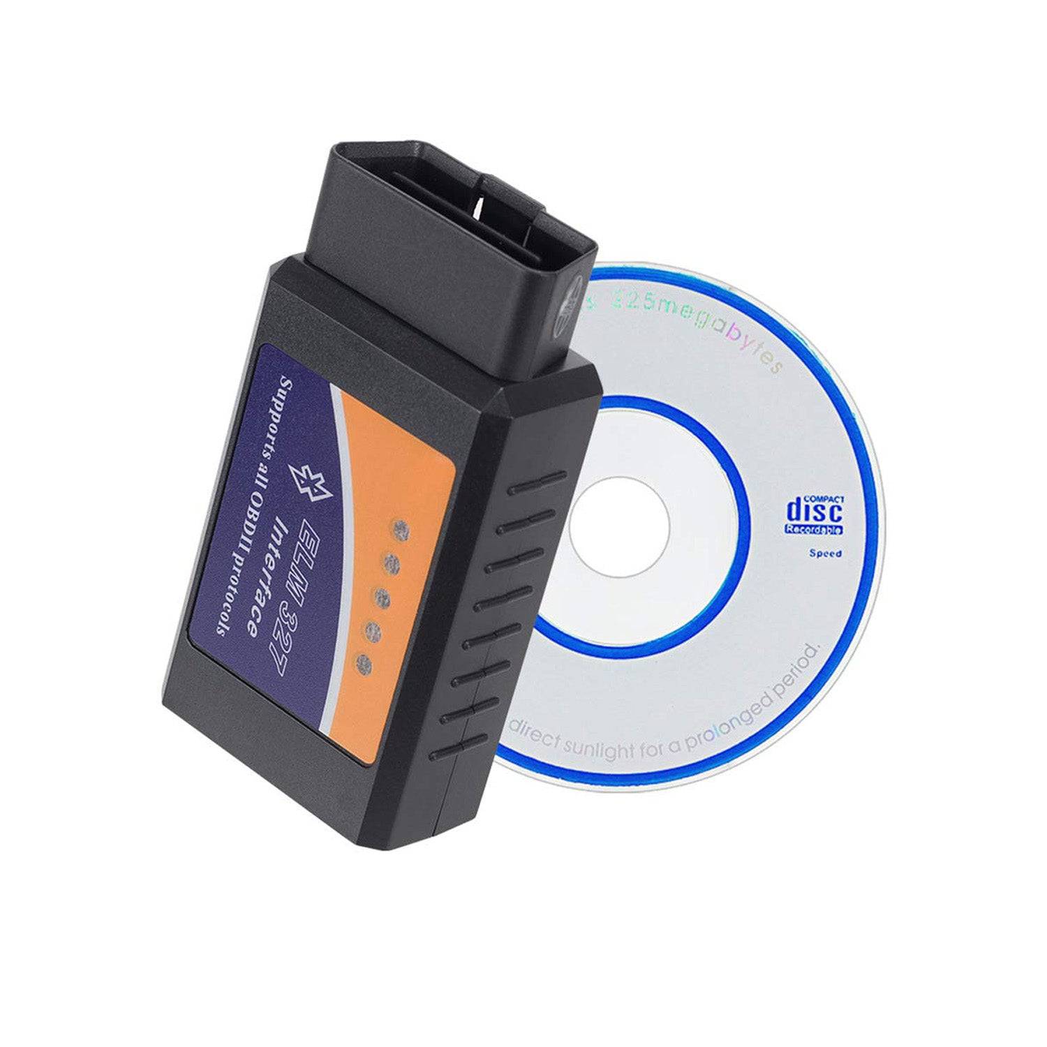 ELM327 Bluetooth OBD2 V2.1 Scanner Diagnostic Device Test Device Auto Tester Scanner Code Reader Adapter Plug for Android and Windows - NA050