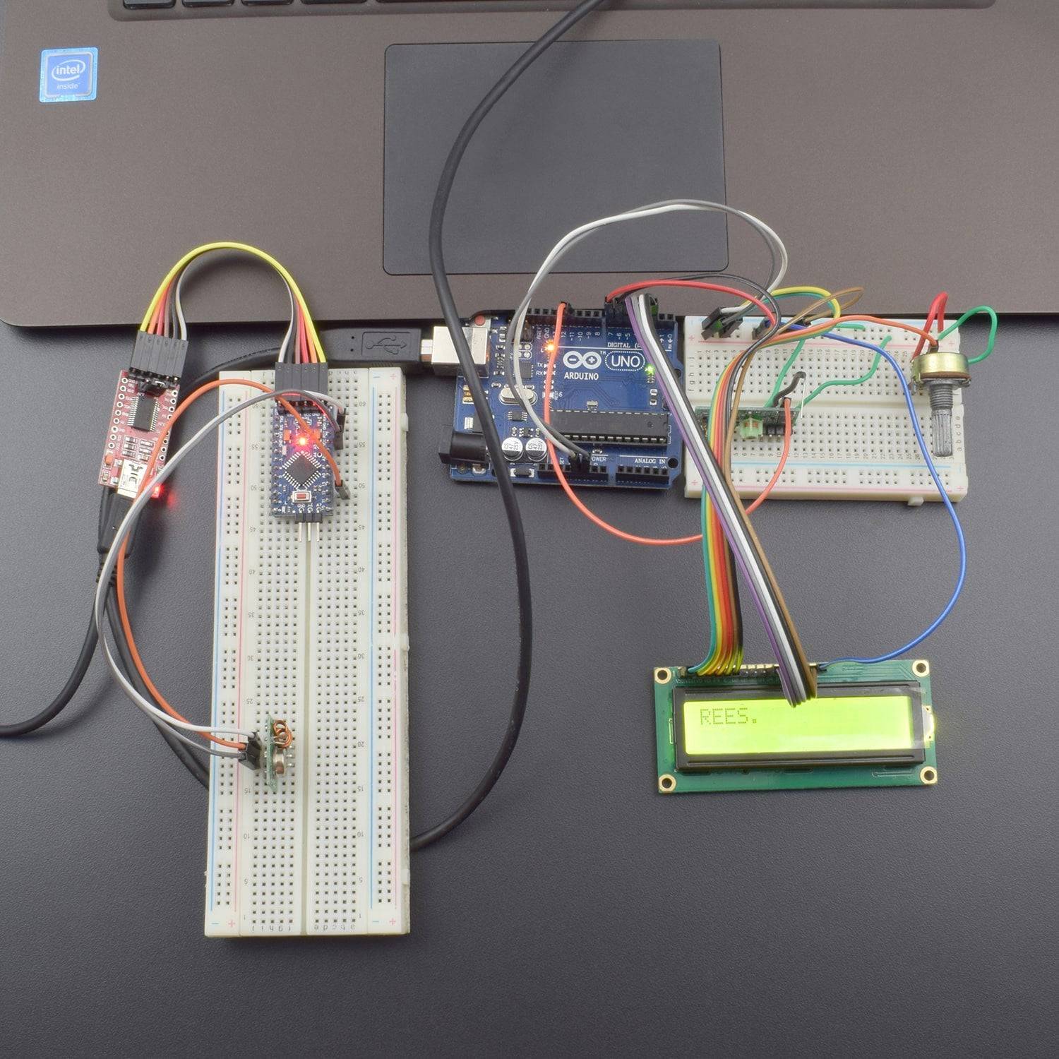 Making a RF Wireless Communicator using Arduino uno and Arduino pro mini - KT864
