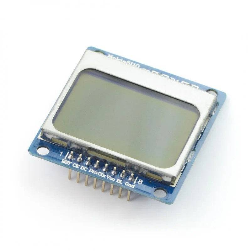 Nokia 5110 LCD Module Red Backlight - Arduino, ARM and other MCU - LD231