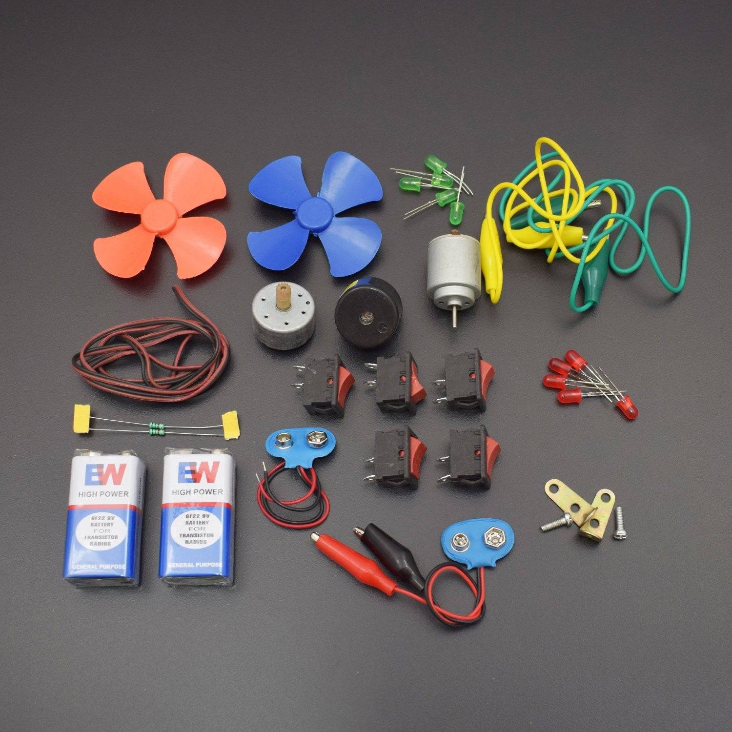 Electronics 30 Items Loose Parts Materials Science Project Kit - KT1046
