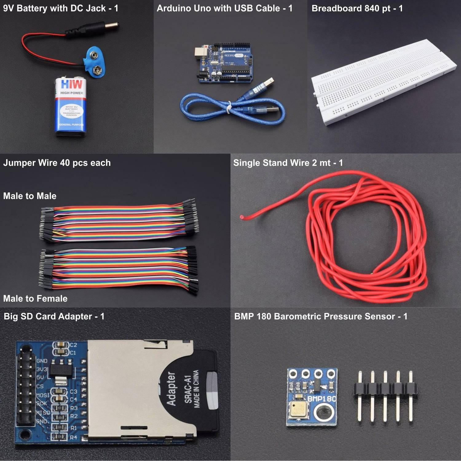 Make A Data Logger Using BIG SD CARD MODULE And BMP180 PRESSURE SENSOR - KT975