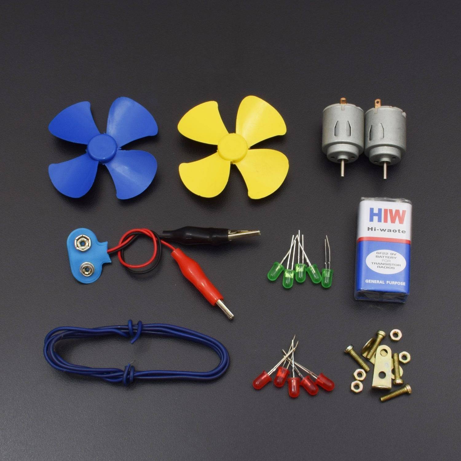 Electronics 20 Items Loose Parts Materials Science Project Kit. - KT1024