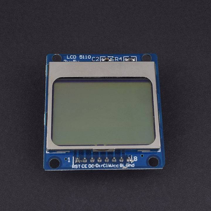 Nokia 5110 LCD Module Blue Backlight Adapter PCB for Arduino (84*48 LCD) - LD230