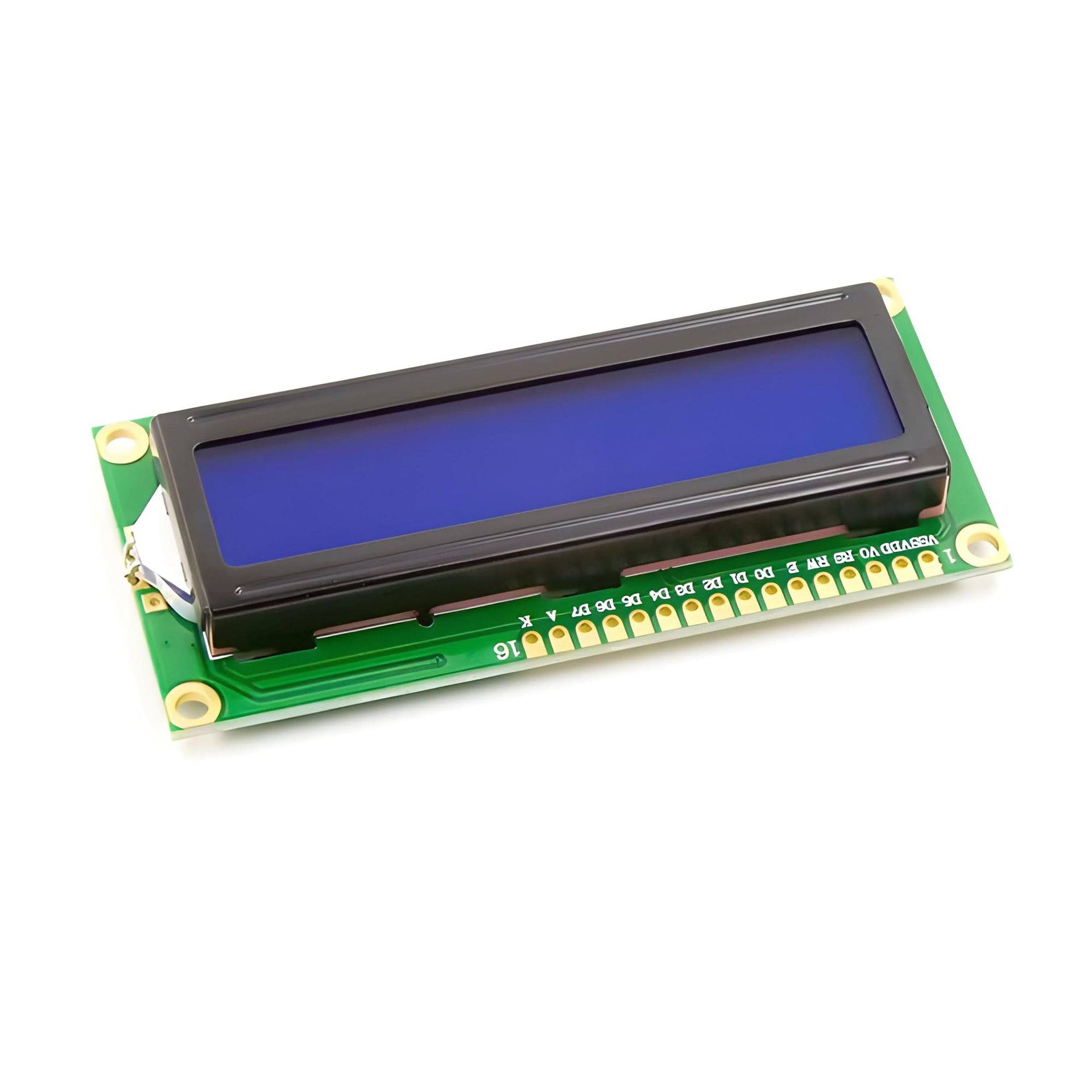 16x2 LCD Display Module Blue Backlight HD44780 Compatible For Arduino Projects - RS345