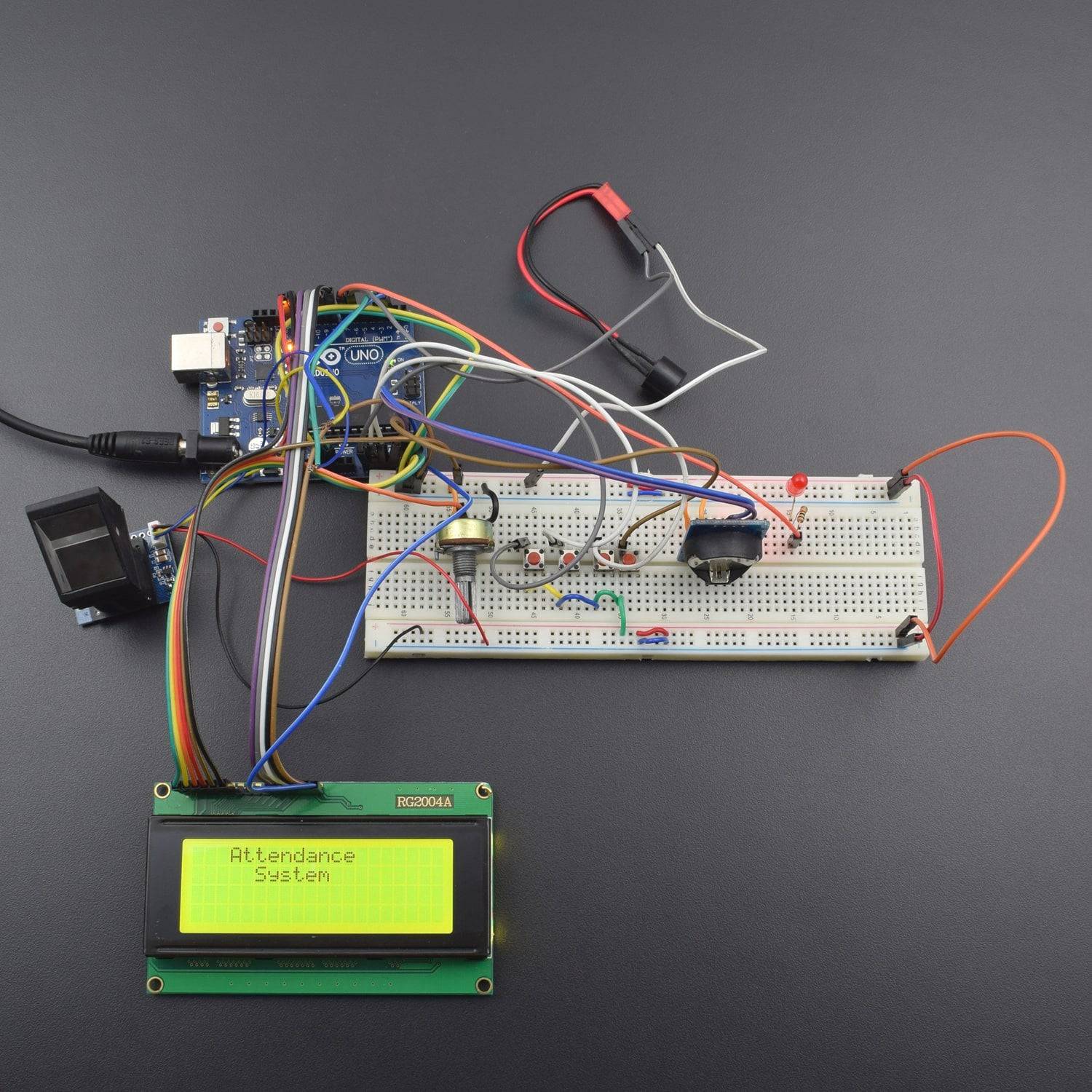Make A Fingerprint Based Biometric Attendance System using Arduino Uno - KT849