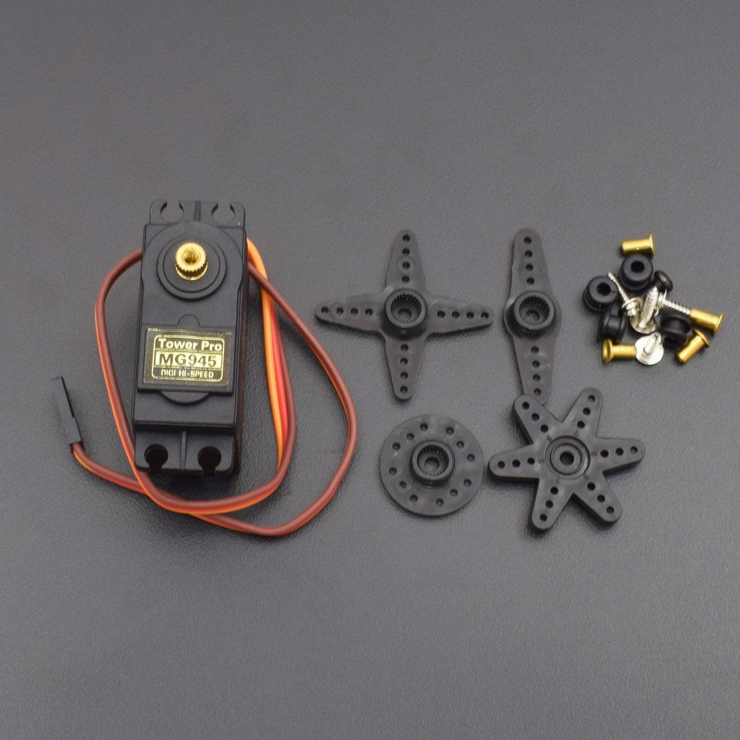 MG945 Servo Motor 180 Degree 12Kg Precision Servo With Wide Rotation Range And High-Torque Servo For RC Applications - AA160/RS4801