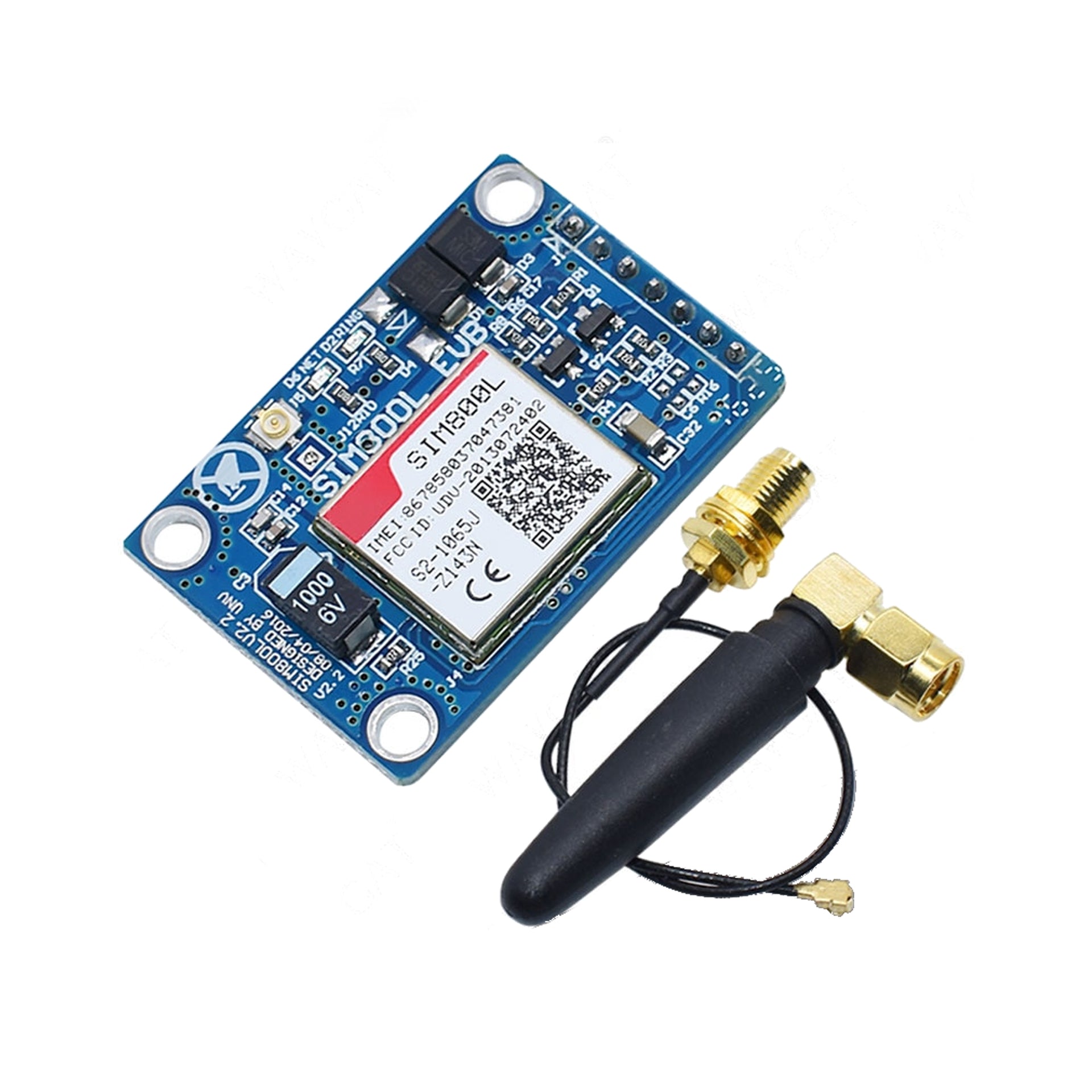 GSM GPRS Module SIM800L V2.0 5V Wireless GSM GPRS Module Quad-Band W/ Antenna Cable Cap M105 - RS1068/RS4079