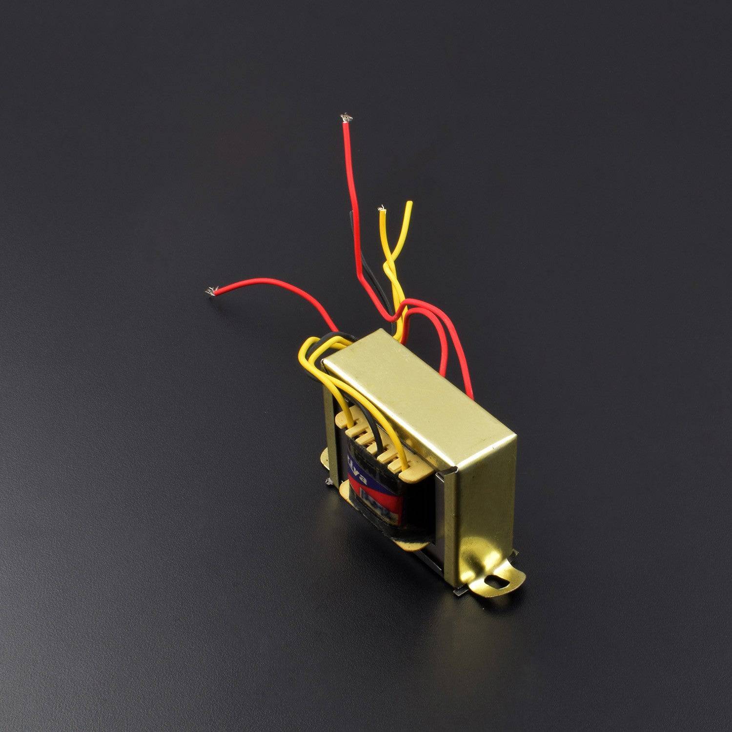 12-0-12 VAC Output Voltage EI Ferrite Core Input 220V 50Hz Vertical Mount Electric Power Transformer 2W - EK010