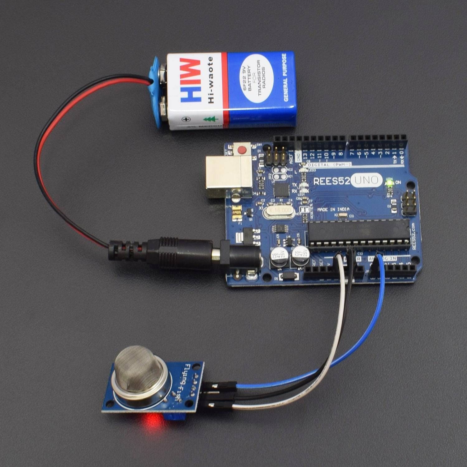 Testing a MQ-8 Gas Sensor interfacing with arduino uno -KT895