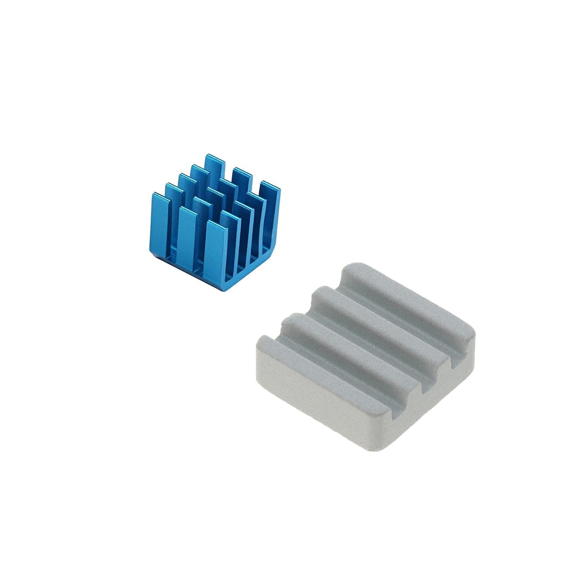 Raspberry Pi Heatsink Aluminum & Ceramic Heatsink RPi Cooling Kit 2-in-1 Heatsink Set High-Performance Heatsink for Raspberry Pi 2/3/4/B/B+ - RP079