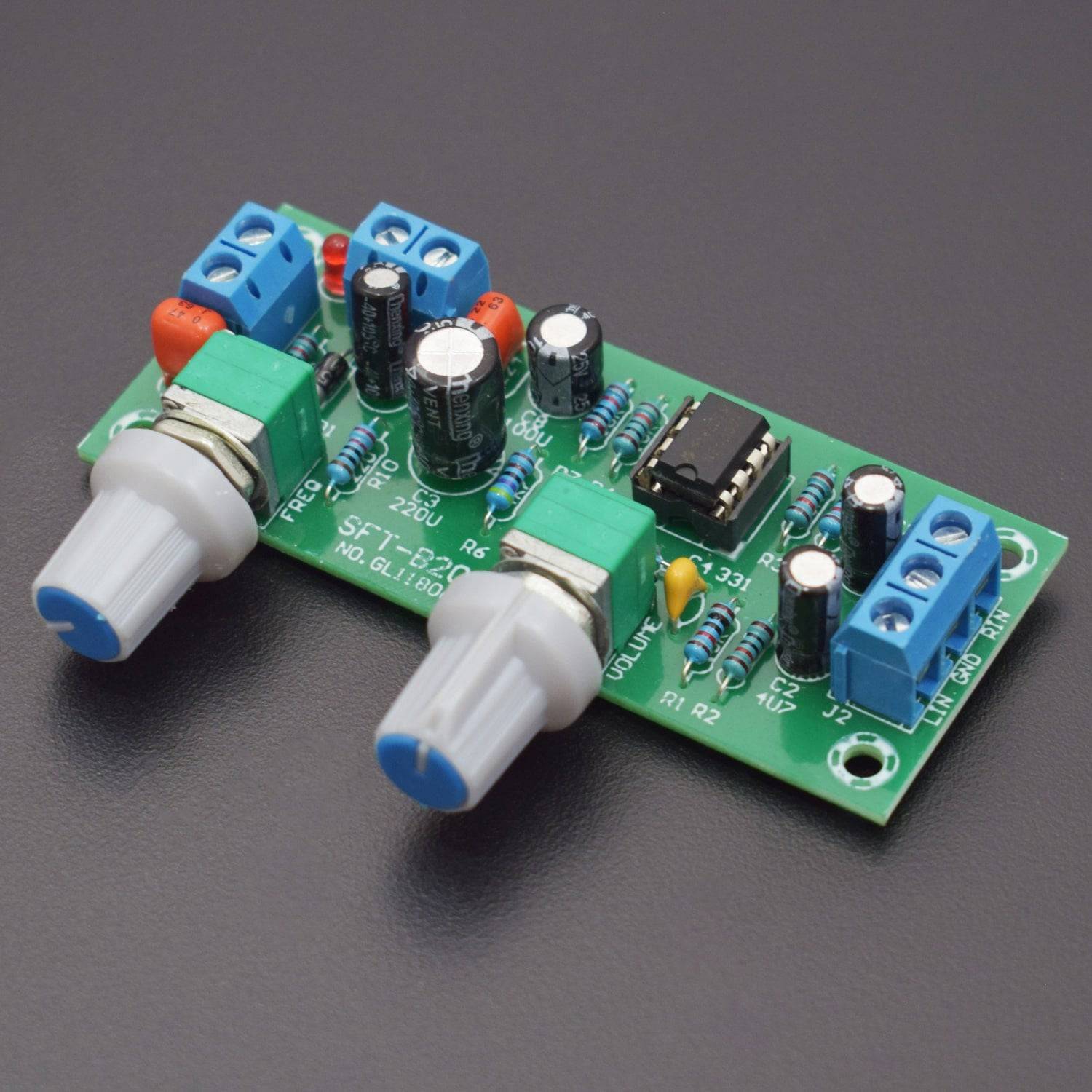 DC 12V-24V NE5532 Tone Subwoofer Low-Pass Pre-AMP Preamplifier Filter board, - RS1198