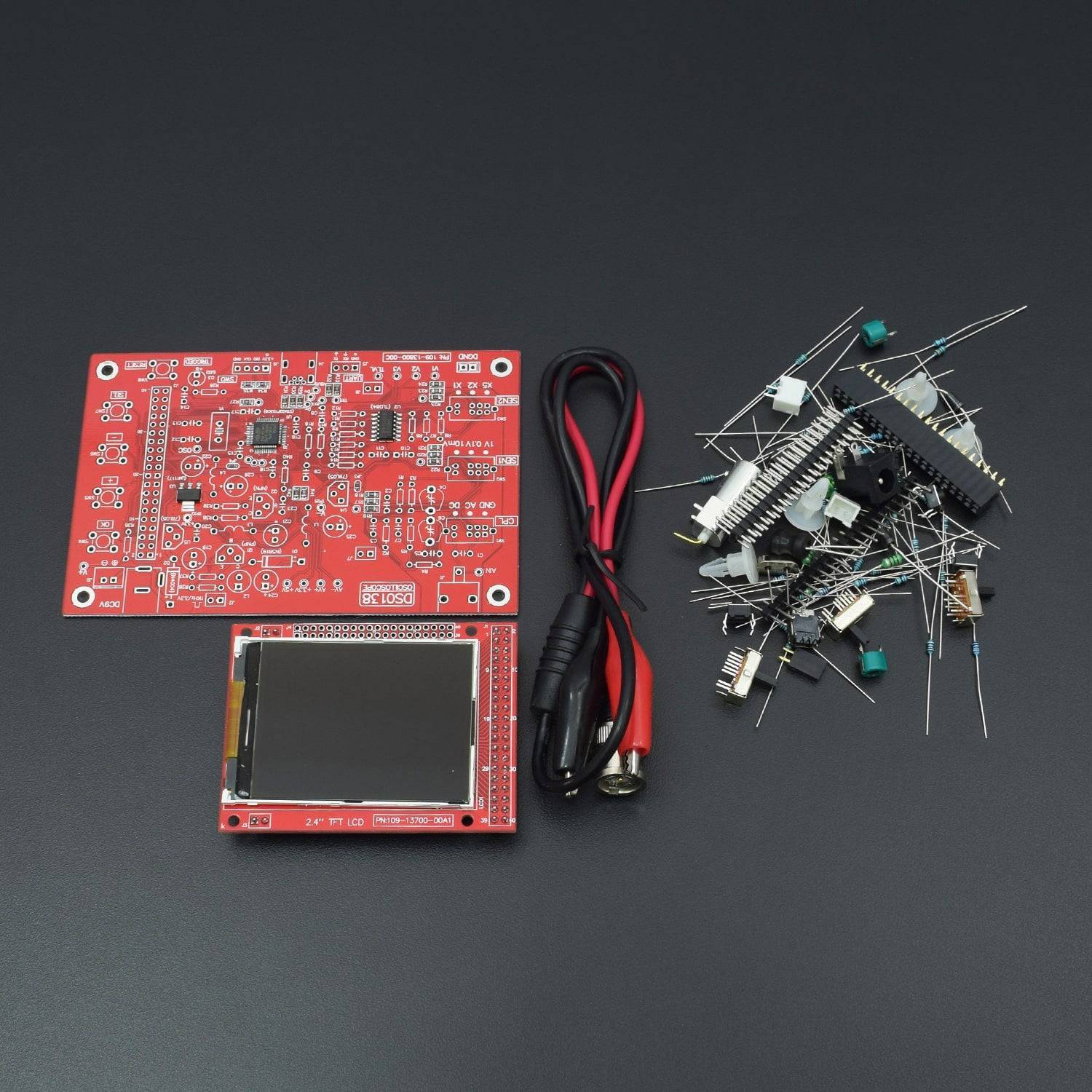 DS0138 STM32 200 KHz Digital Oscilloscope DIY Kit And Probe Unsoldered Workshop - RS184