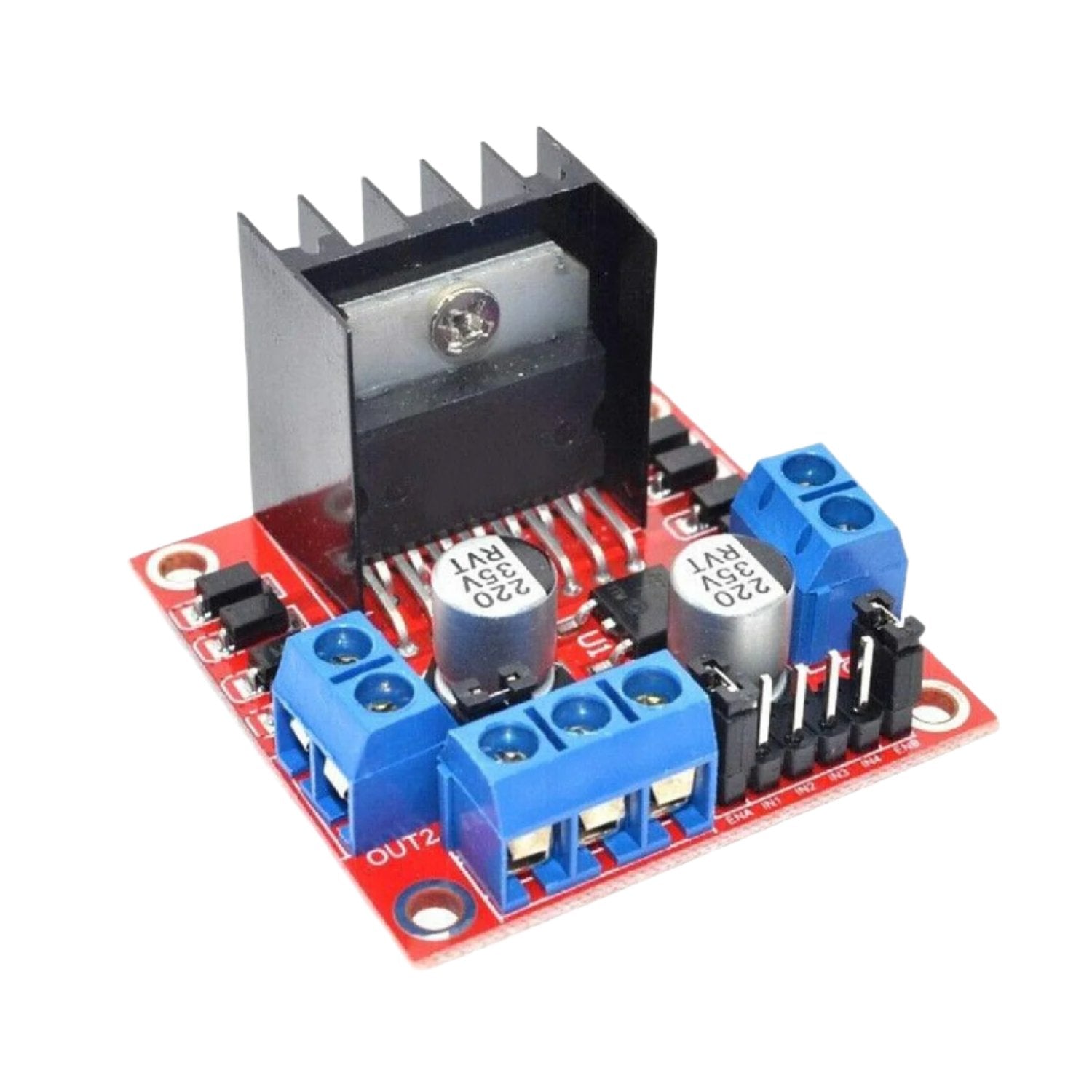 L298N Motor Driver Module With 2A PWM Speed Control For Arduino Robotics - AA034