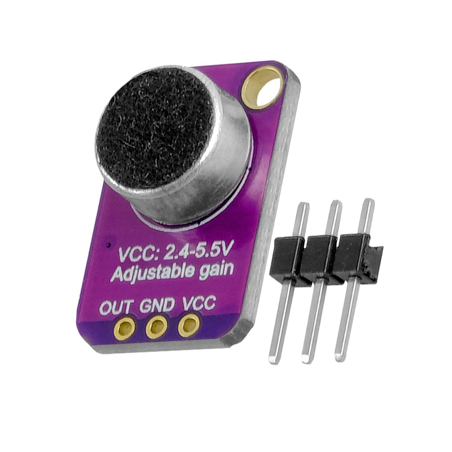 MAX4466 Microphone Amplifier MAX4466 Electret Microphone Amplifier Adjustable Gain for Arduino - RS1040/RS3133