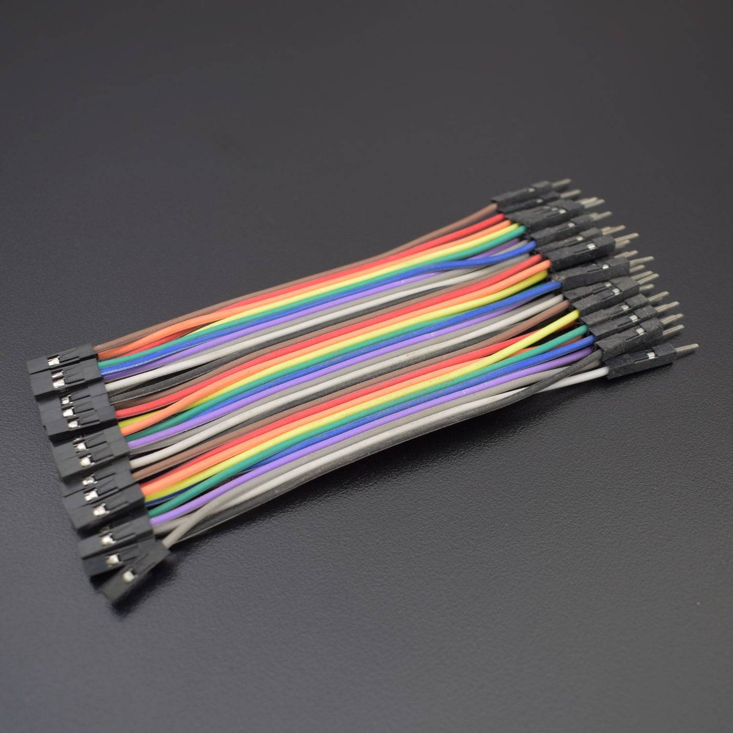 40pcs 10cm 2.54mm Male To Female Jumper Wire Dupont Cable Male to female bread line 10cm - RC116