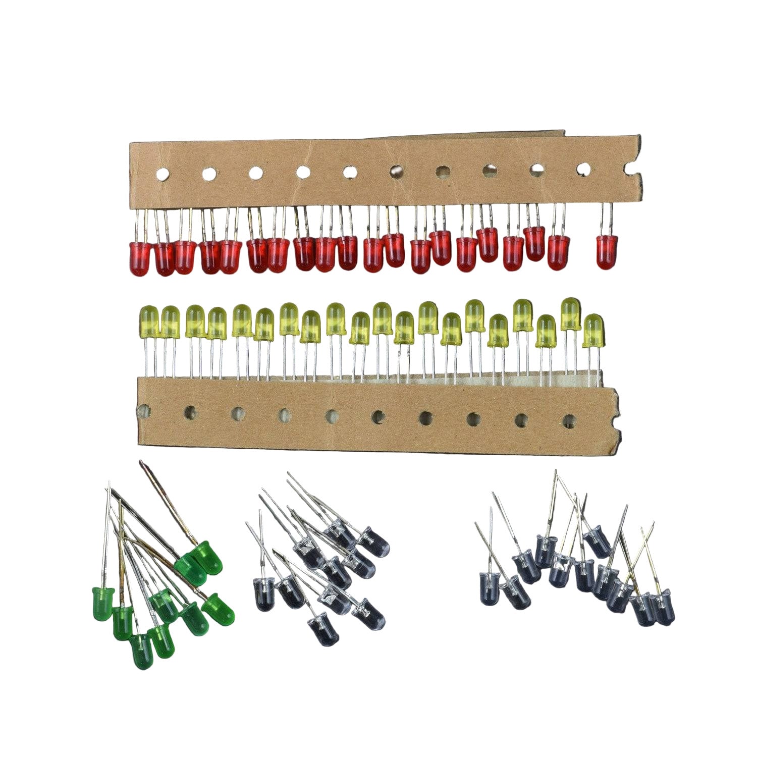 Round Head LED — 3mm & 5mm (Red / Green / Yellow / Mix) - RS041
