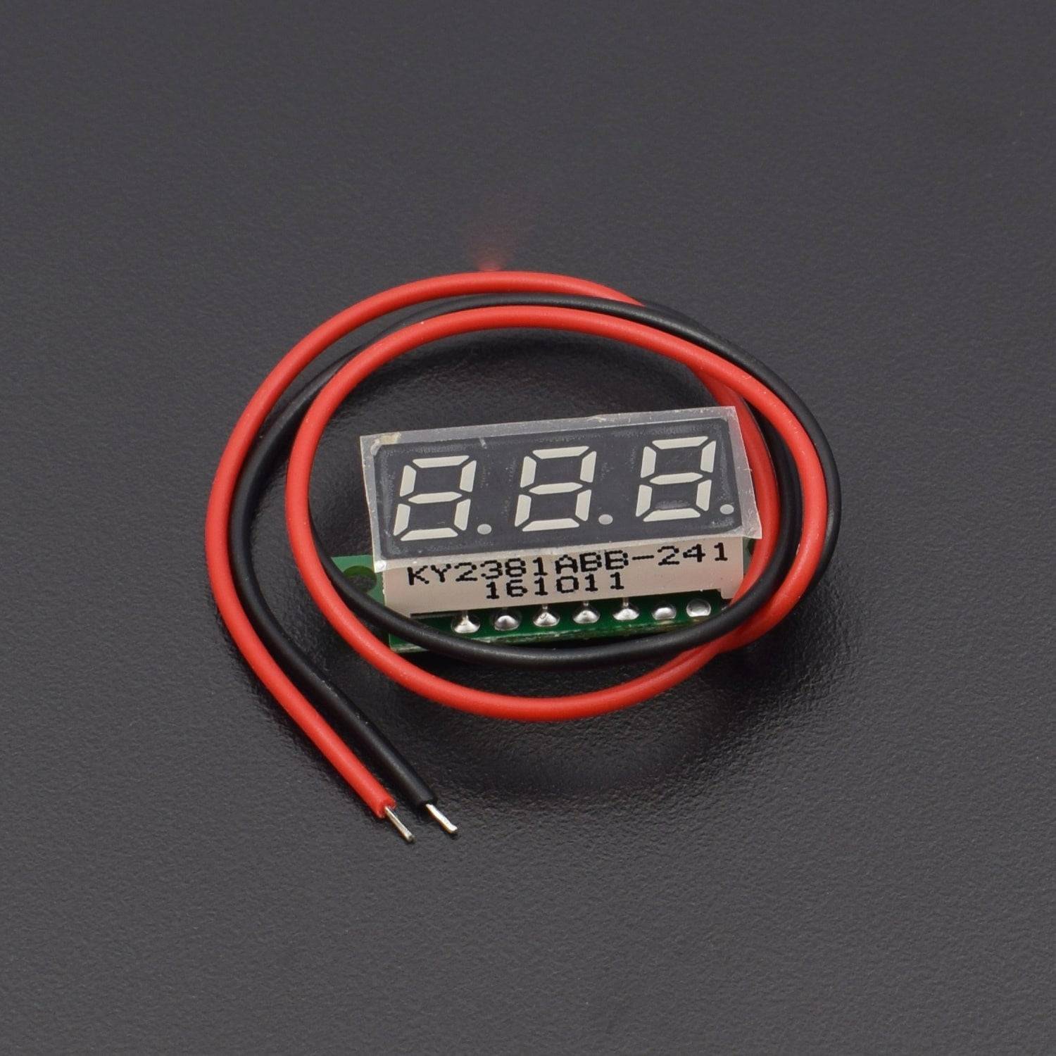 RED 0.28" Mini 2 Wire Dc Voltmeter 3.5~30v Digital Display Voltmeter Gauge LED Voltage Detector (RED)- RS518