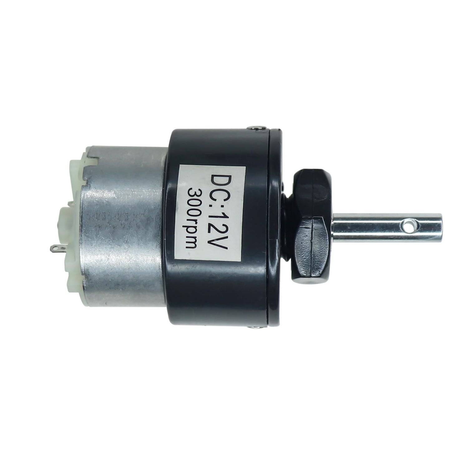 12V 300RPM Gear Motor Centre Shaft DC Geared Motor Heavy Duty Motor for Robotics - MR012