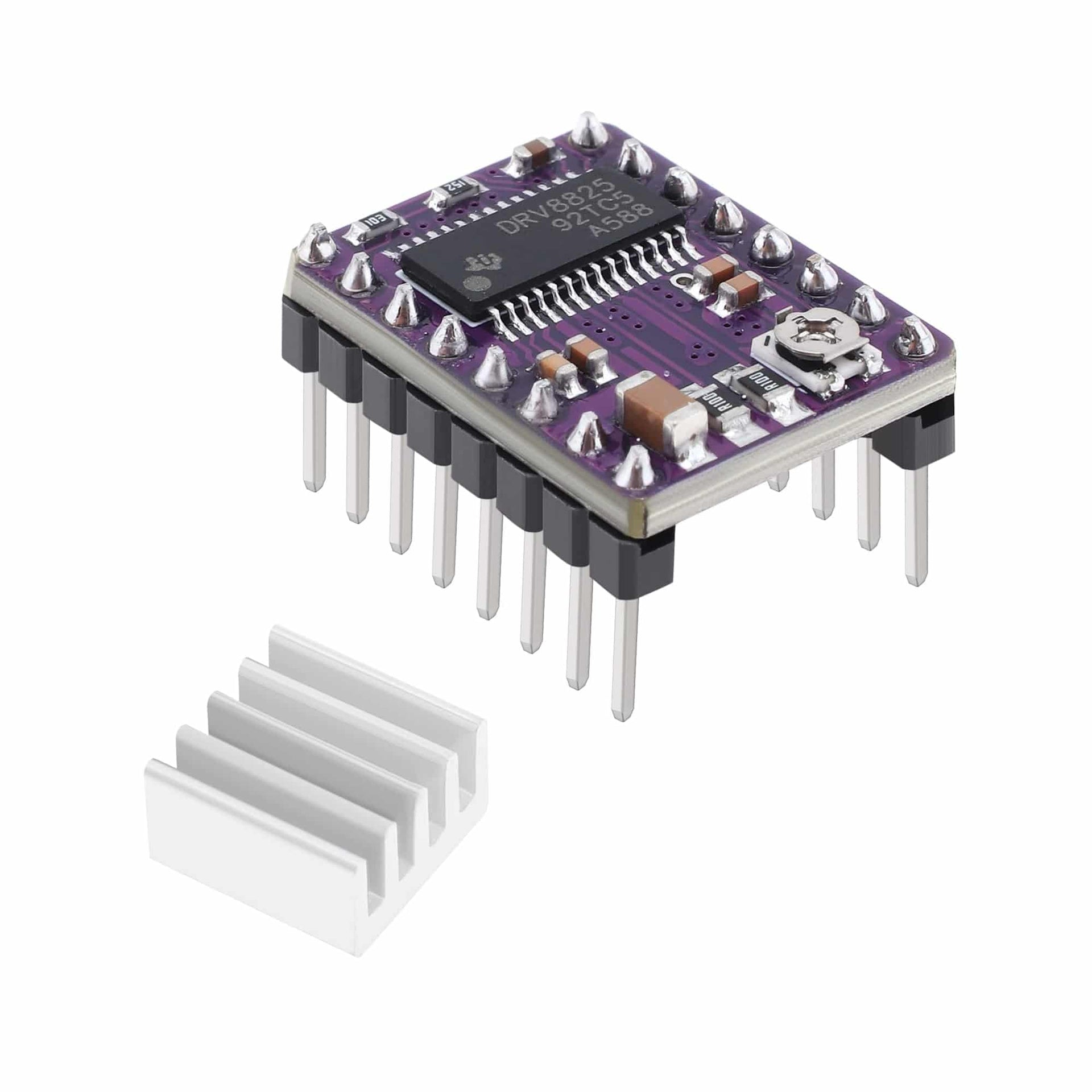 DRV8825 Stepper Motor Driver Module 4-Layer with Mini Heat Sink for 3D Printer - RS400