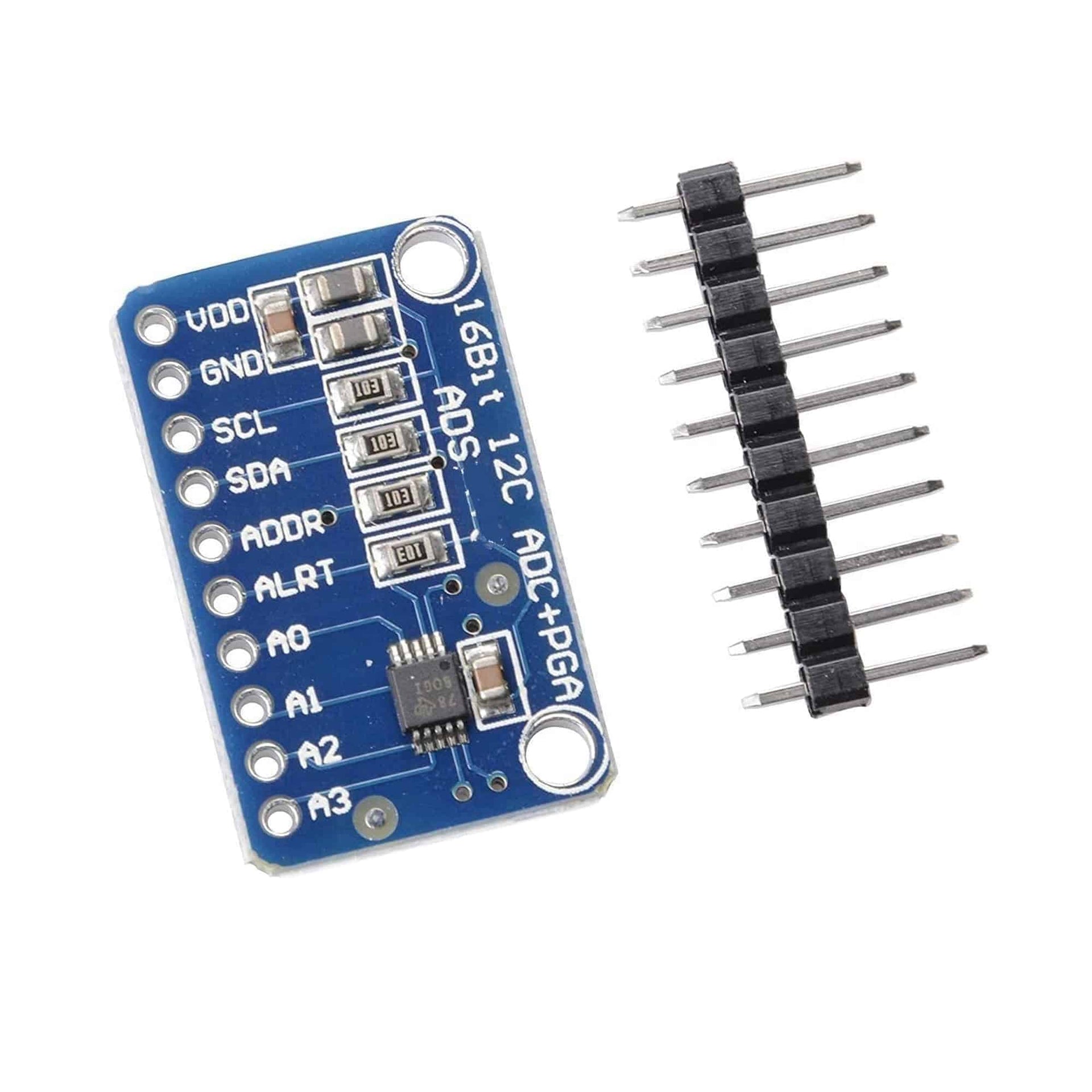 ADS1115 16 Bit I2C ADC Module 4 Channel Programmable Gain Amplifier For Arduino Raspberry Pi - RS1120