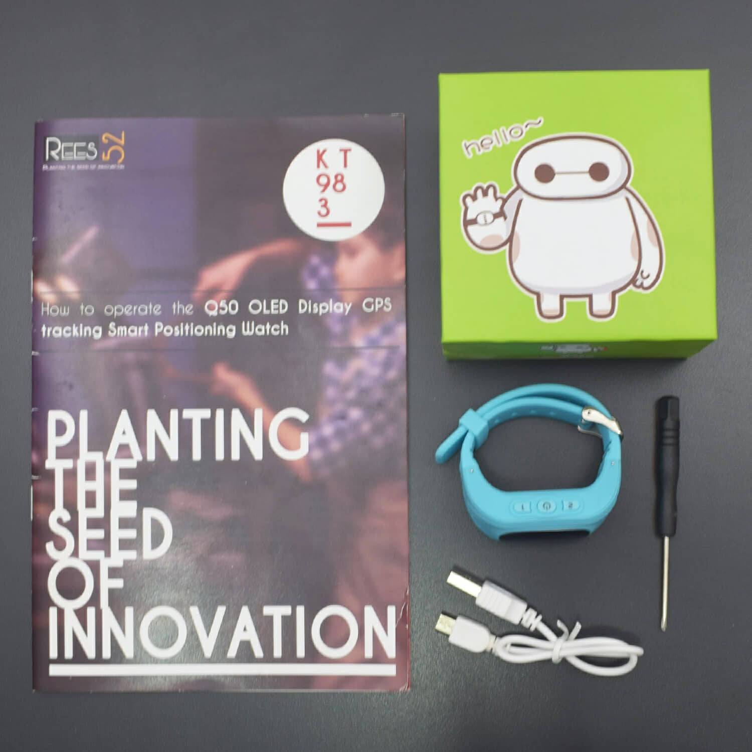 How to operate the Q50 OLED Display GPS tracking Smart Positioning Watch - KT983