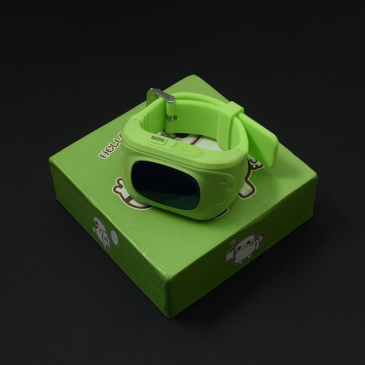 Q50 Kids Smart Watch GPS Tracker Children SOS Smart Watch For Kid Safe Anti-Lost Monitor LBS Monitor- Green - RS490