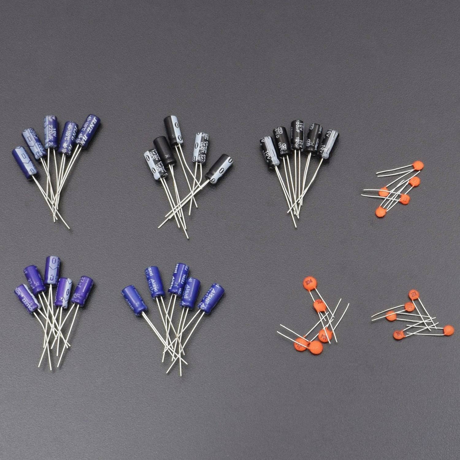 Electronics Project Spares Assorted Capacitors (Electrolytic + Ceramic ) -KT1037